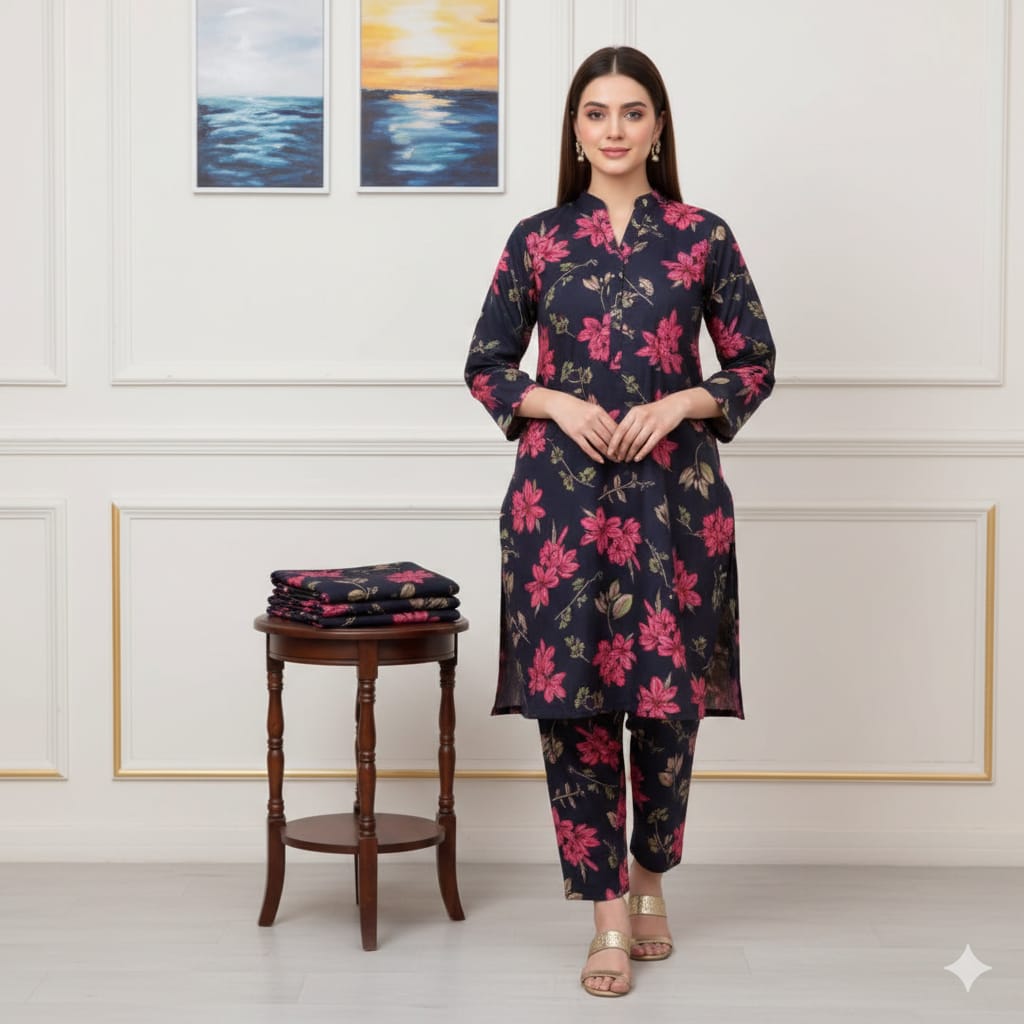 Floral Prints New Arrival,Summer Collection 2026, 2pc,Front Full Digital Printed Shirt*