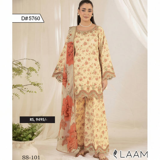 Laam, 3PCS, lawn 90/88*