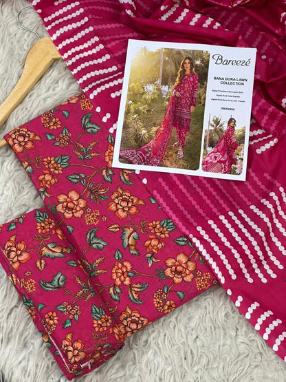 BAREEZE 💯💯**Summer Collection 2026* LAWN 90/70*
AIR JET BANA DORA*