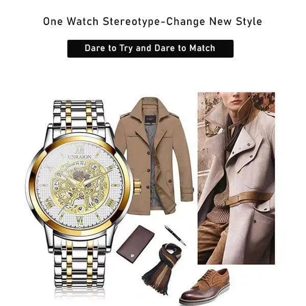 Stainless steel Two tone Imported Unraion Branded Watch