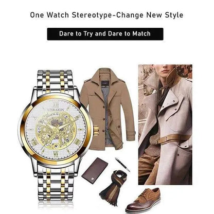 Stainless steel Two tone Imported Unraion Branded Watch