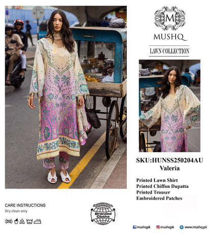 Mushq Hemline, D4A Valeria☆
Fabric Details : Lawn & Chiffon☆