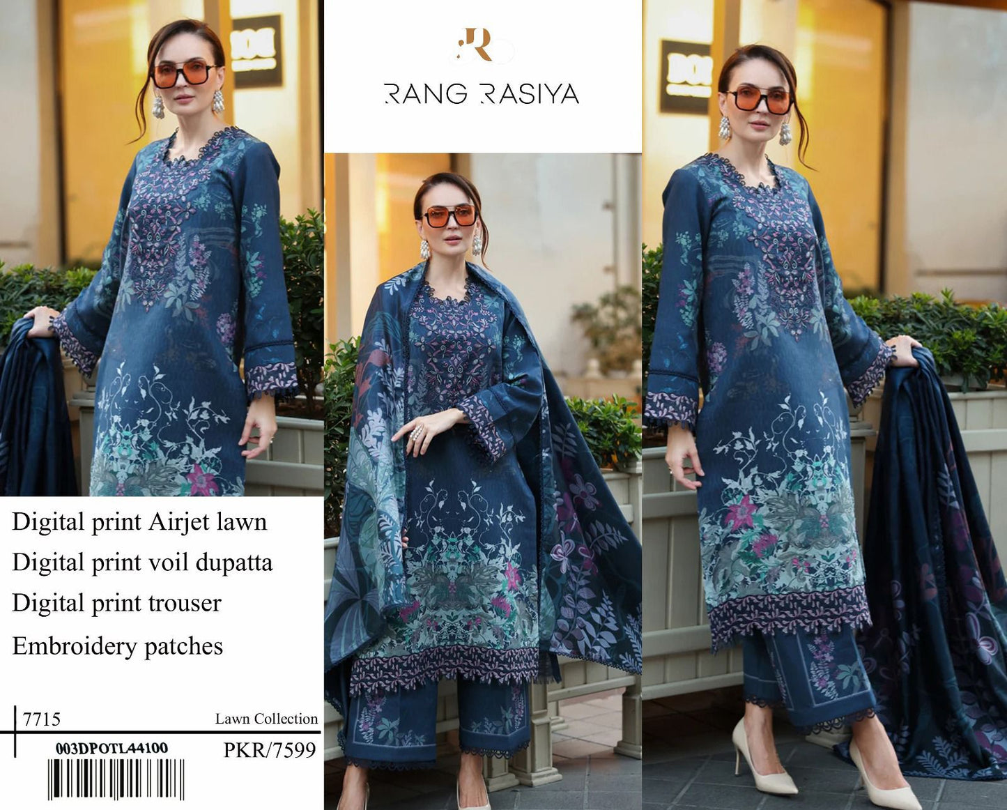RANG RASIA LUXURY DIGITAL PRINT AIRJET LAWN 90/70