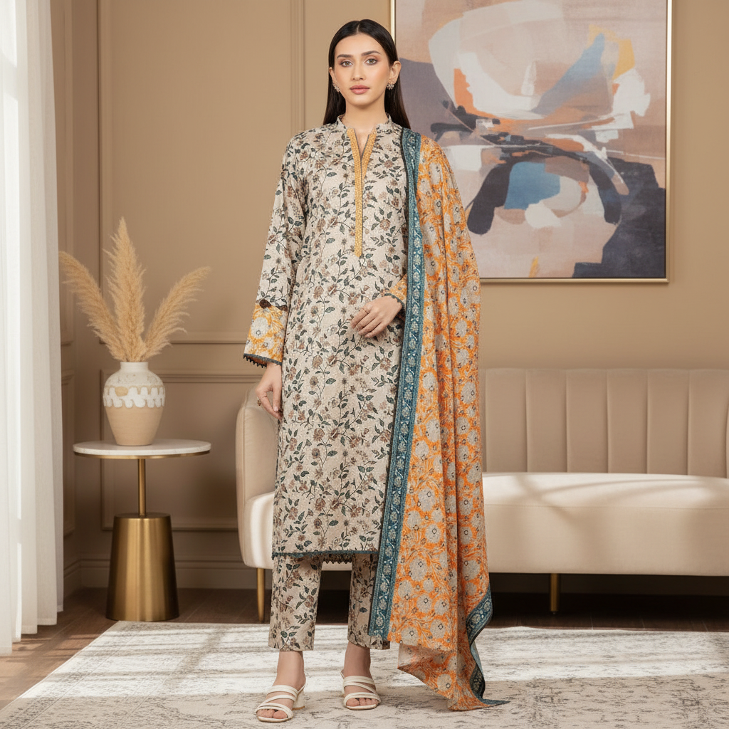 Sapphire Digital Lawn 3-pcs