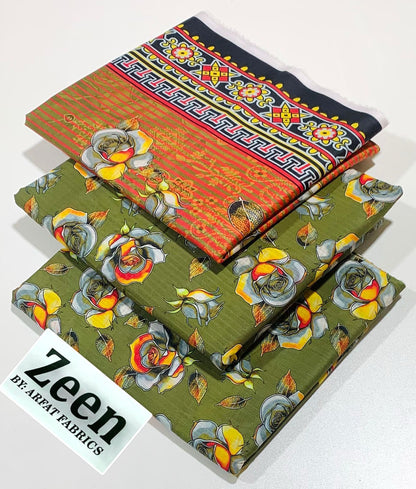 Zeen LAWN 3PC ⁠PRINTED LAWN* SHIRT & DUPATA, 50 colours and designs