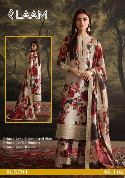 Maria B, Elam, Sabyasachi, wn 3pc 90/70*