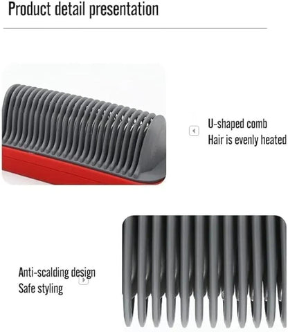Electric hair dryer and straightener brush