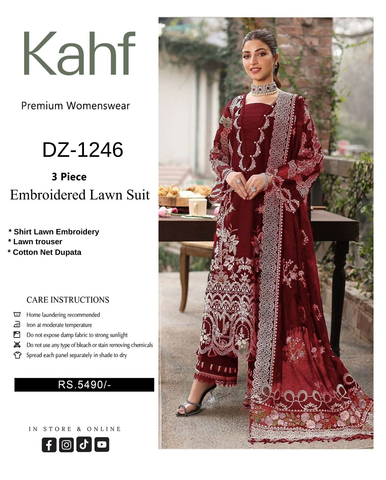 🍂*_KAHF 4056_*🍂*LAWN Hit Codes*Stuff: Best Quality Airjet Lawn 90/70*