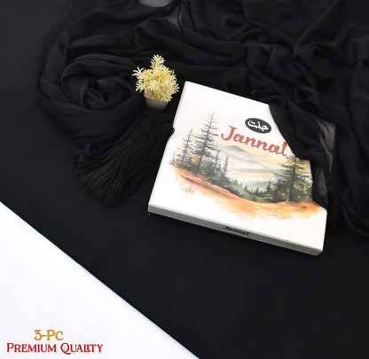 JANNAT BRAND- DYED BRANDED LAWN SHIRT,TROUSER, KRINKAL SHAFOON DUPPATA
