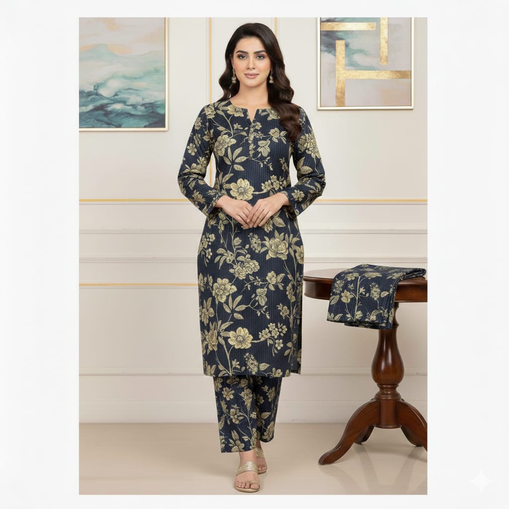 Floral Prints New Arrival,Summer Collection 2026, 2pc,Front Full Digital Printed Shirt*