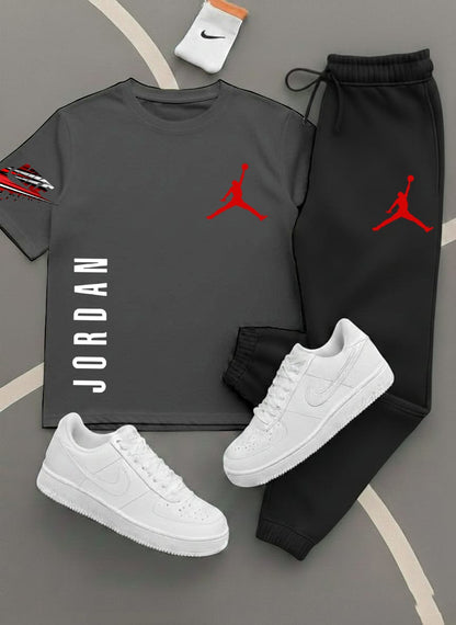 Jordan,Printed Track Suits for Men & Boys, T-Shirts + Trousers (Set) 11 colors