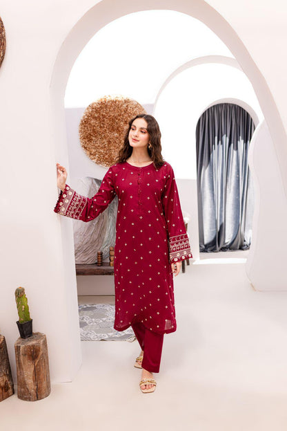 Lawn 2 PC*Embroidered shirt and Sleeves*