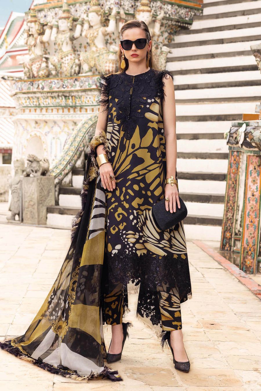 Maria B Summer outfit
Lawn collection 2026, 03 PCS unstitched* printed lawn 90/70*