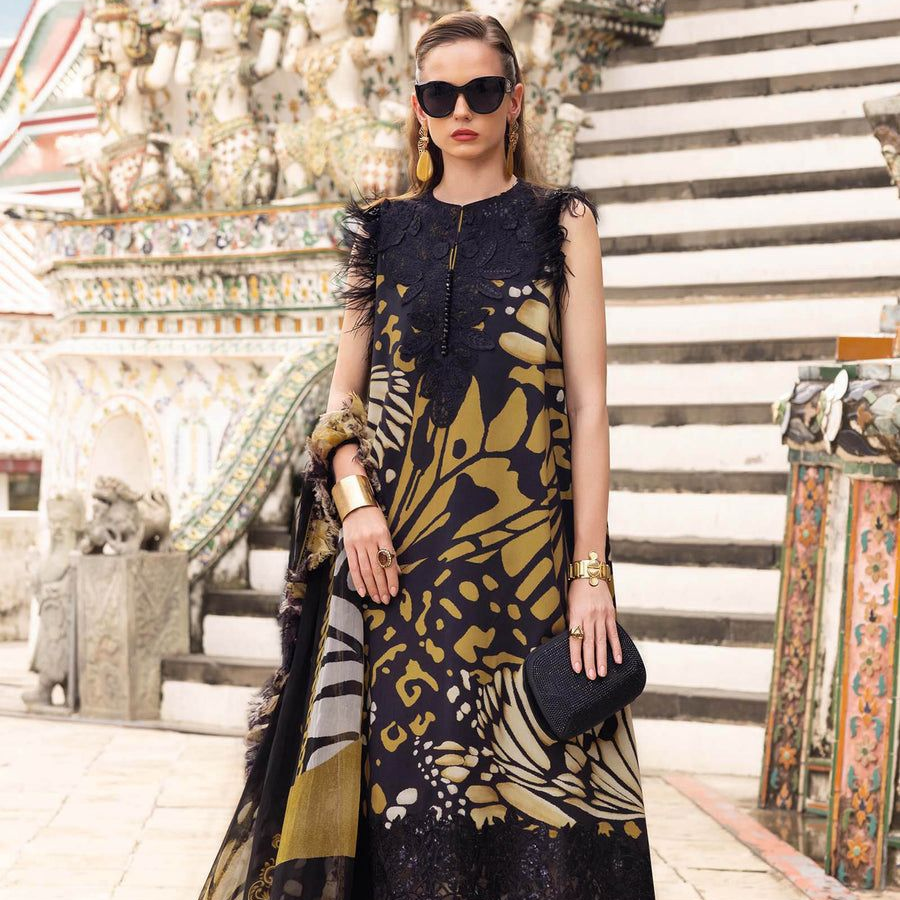 Maria B Summer outfit
Lawn collection 2026, 03 PCS unstitched* printed lawn 90/70*