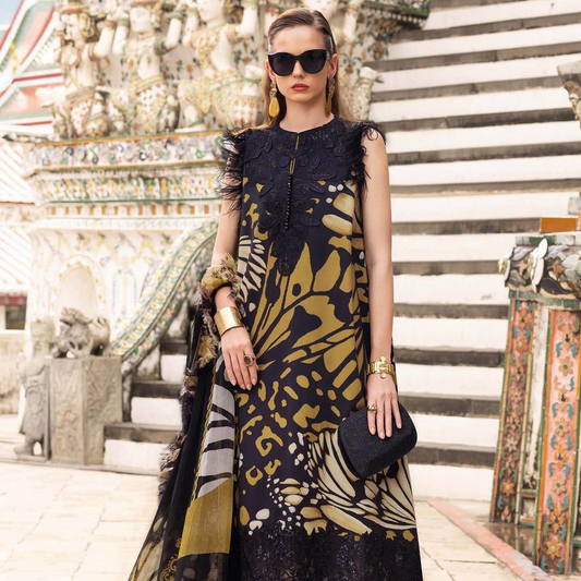 Maria B Summer outfit
Lawn collection 2026, 03 PCS unstitched* printed lawn 90/70*