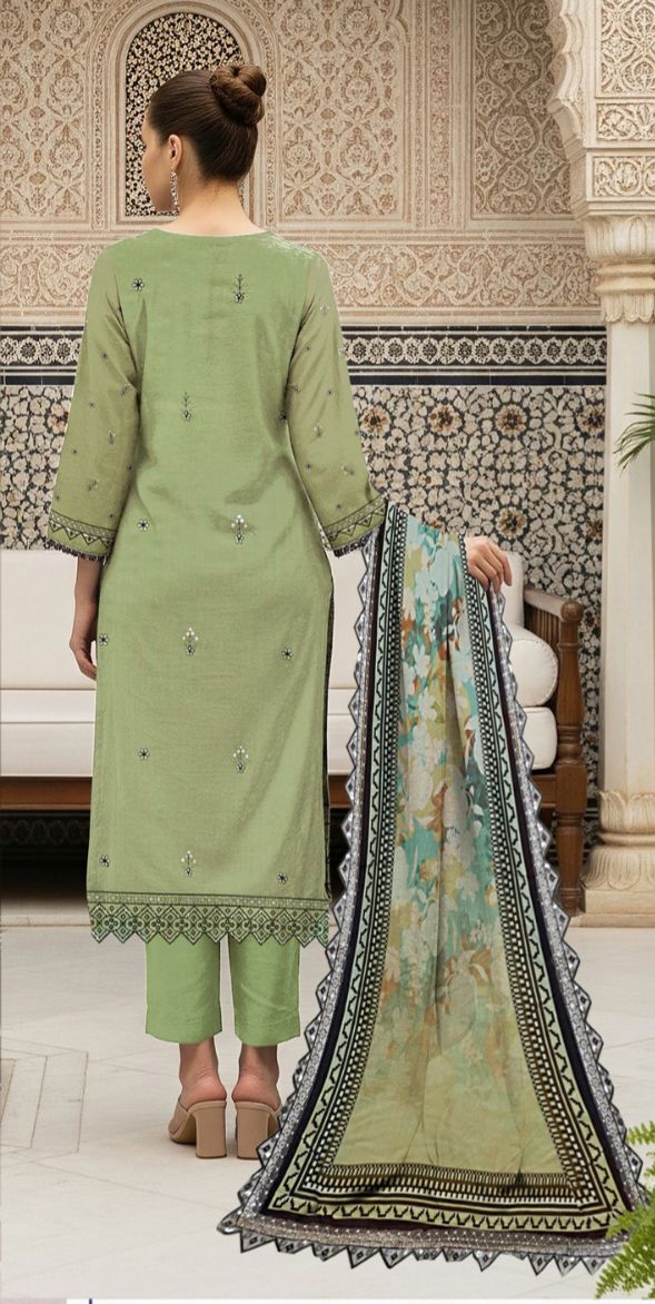 Minha MOST DEMANDING EDITION*03PCS UNSTITCHED SUIT