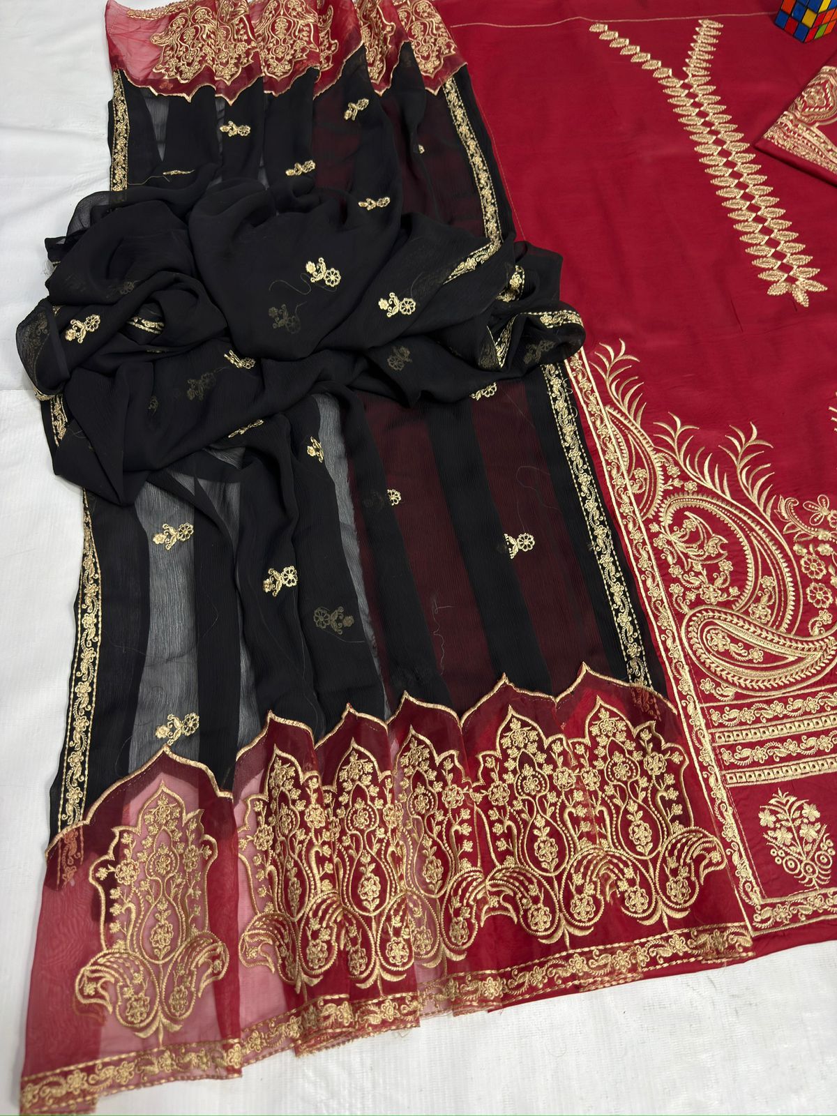 Maria.B,Front Full Heavy Embroidered