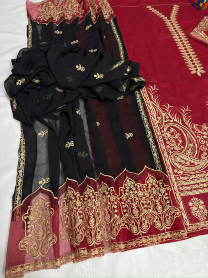 Maria.B,Front Full Heavy Embroidered