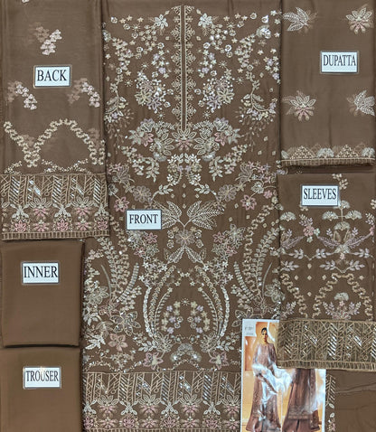Chiffon embroidered