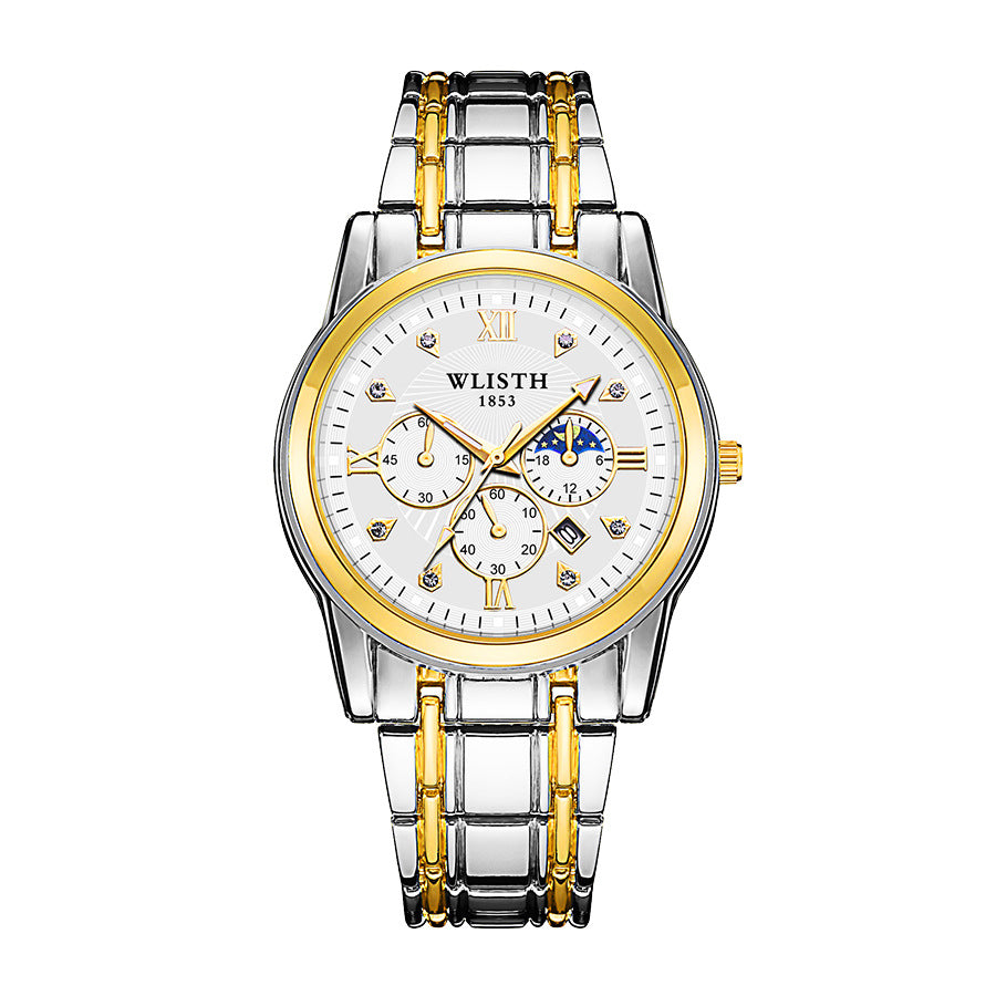 Quartz watch whilsit genuine calendar men's watch