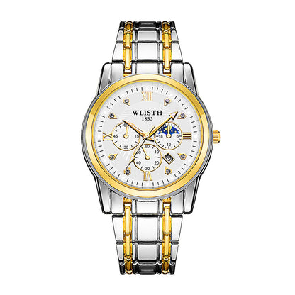 Quartz watch whilsit genuine calendar men's watch