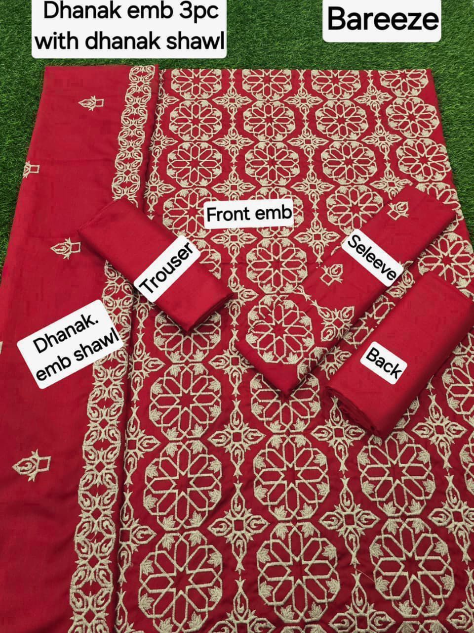 Breezè, Ladies winter collection Embroidered 9 colors