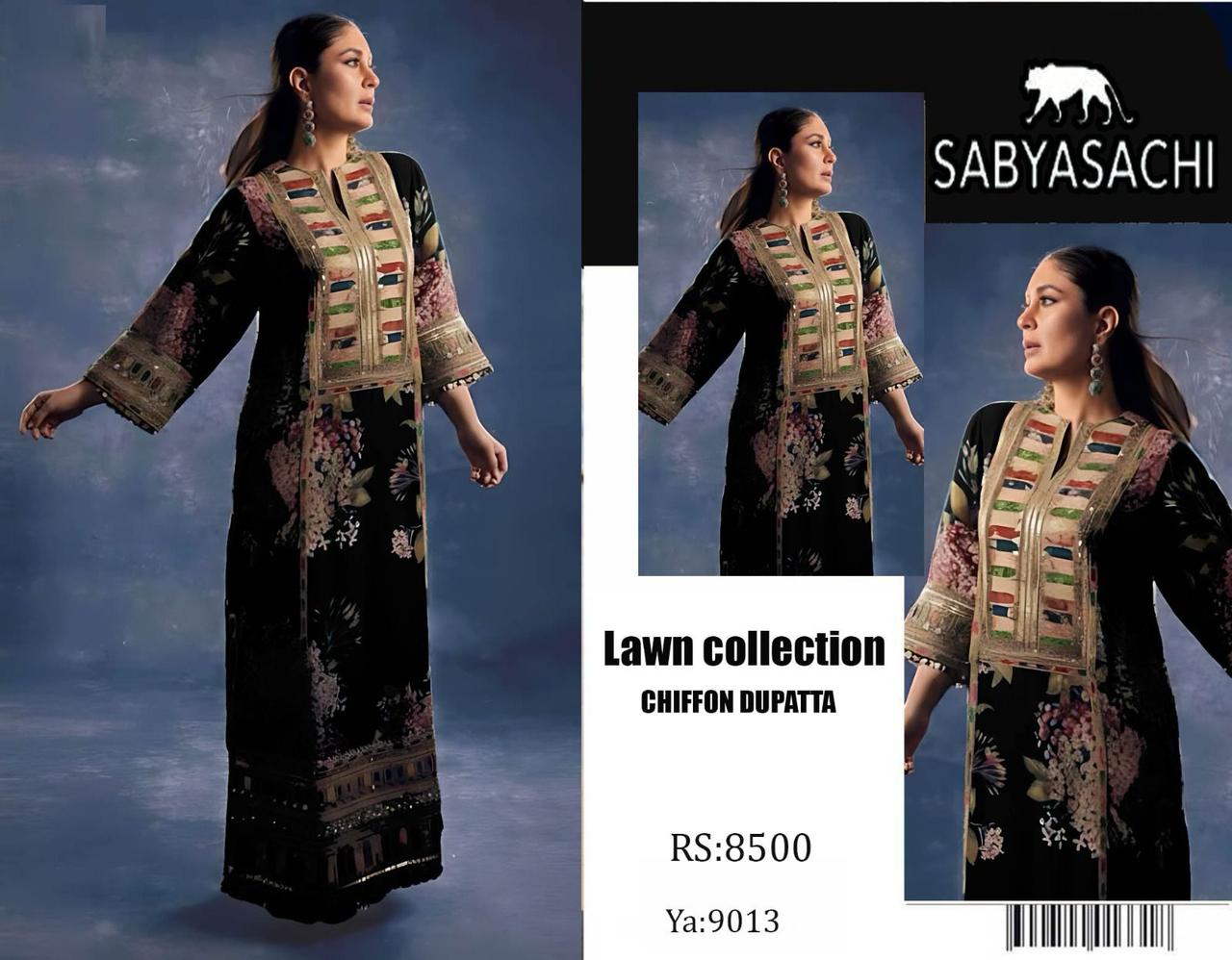 Maria B, Elam, Sabyasachi, wn 3pc 90/70*